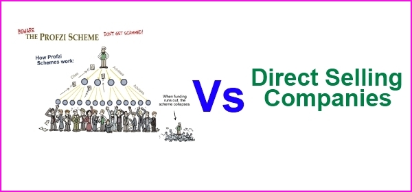 Ponzi Schemes Vs direct selling companies