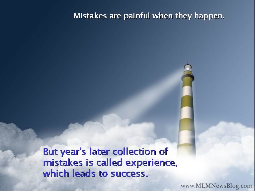 mistakes are painful when they happen