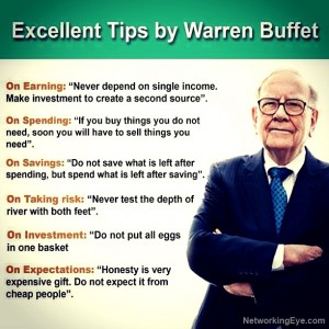 excellent tips by warren buffet