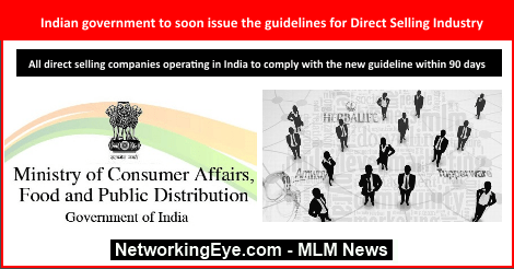 Indian government to soon issue the guidelines for Direct Selling Industry